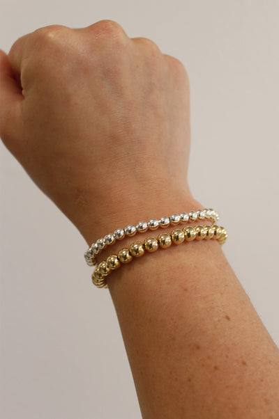 Seamless Silver Ball Beaded Bracelet by Annie Claire Designs - SoSis