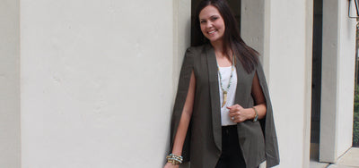 TREND ALERT: Cape Blazer and distressed jeans
