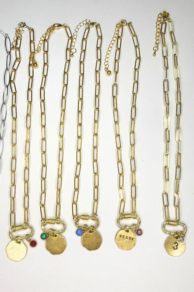 Carabiner Paperclip Chain Necklace CUSTOM