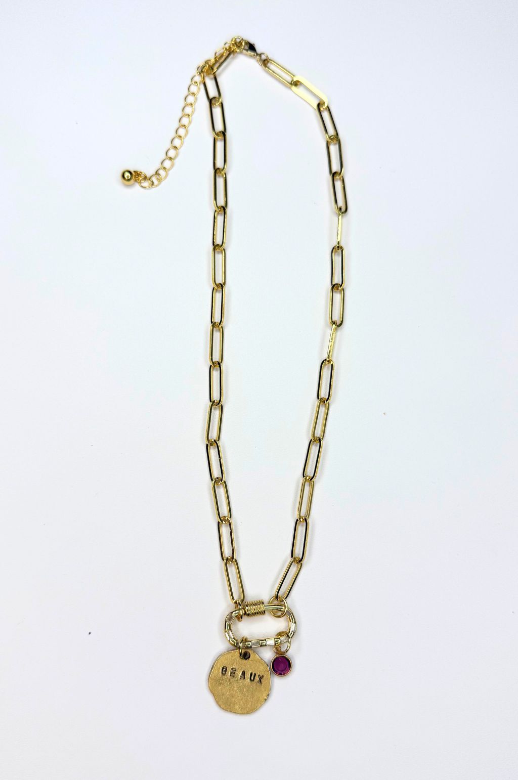 Carabiner Paperclip Chain Necklace CUSTOM