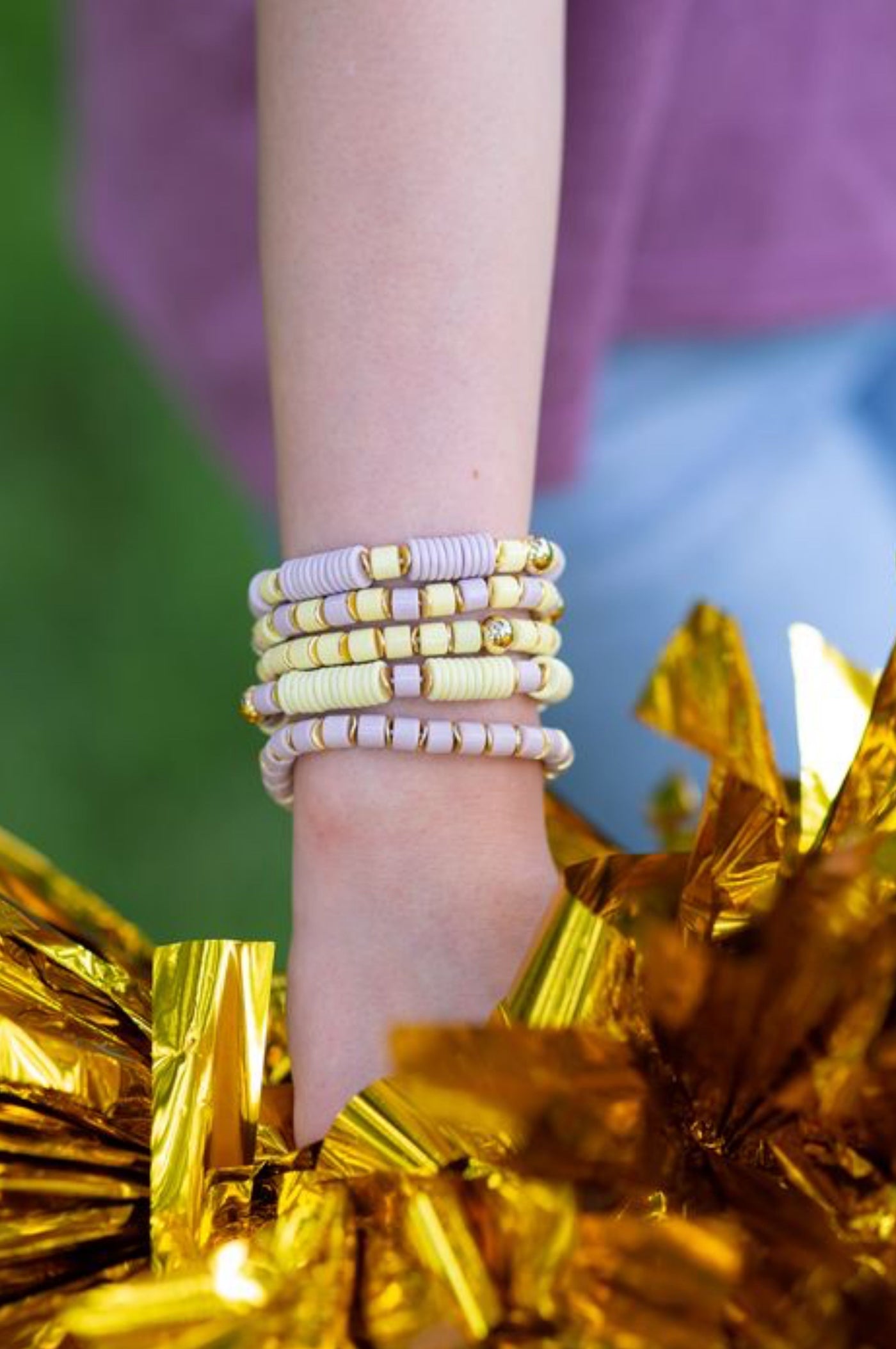 Tiger Barrel Bracelet Stack