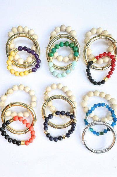The Endzone Bracelet Stack
