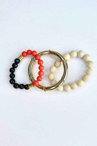 The Endzone Bracelet Stack