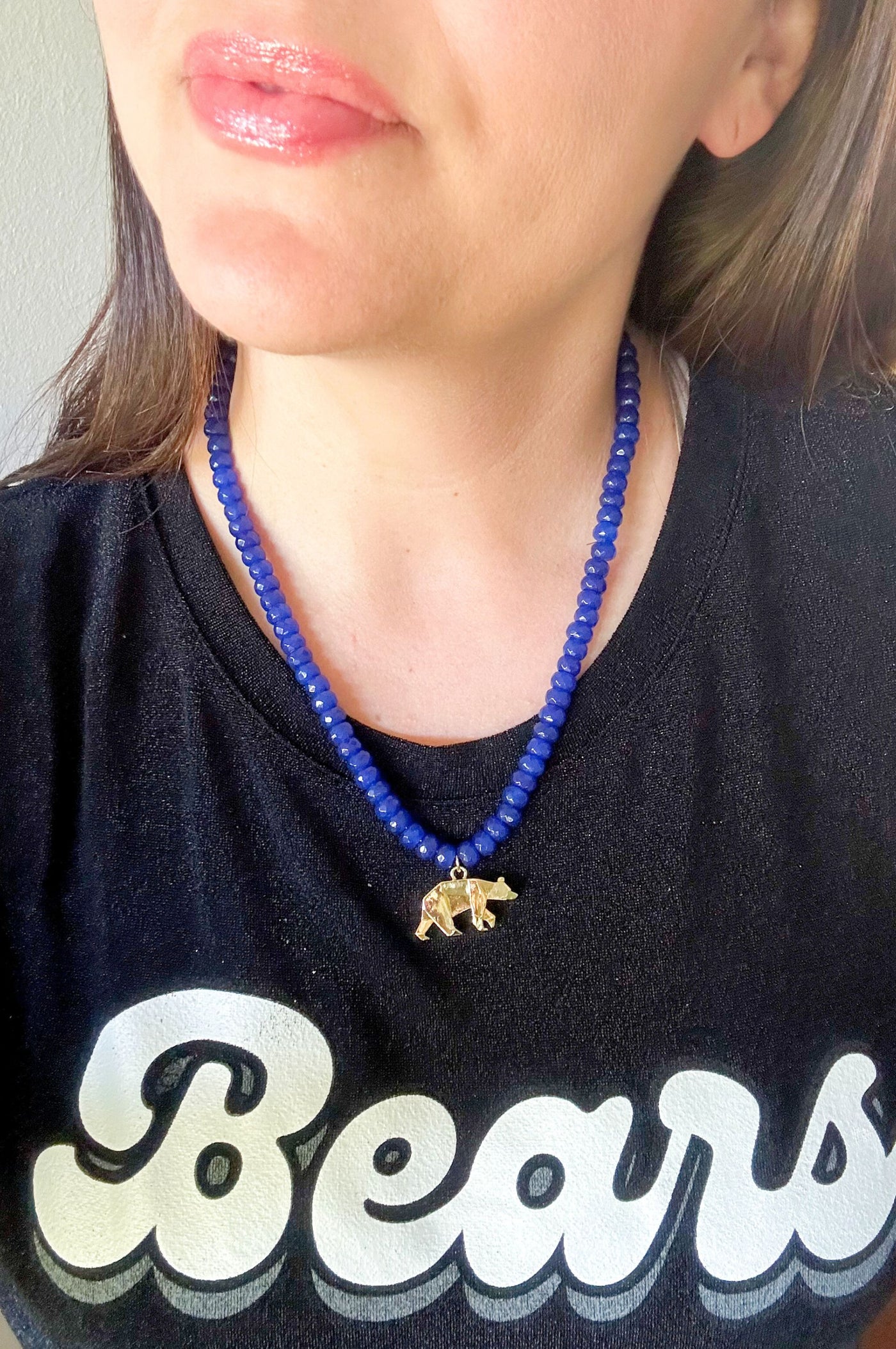 Beaded Bear Necklace