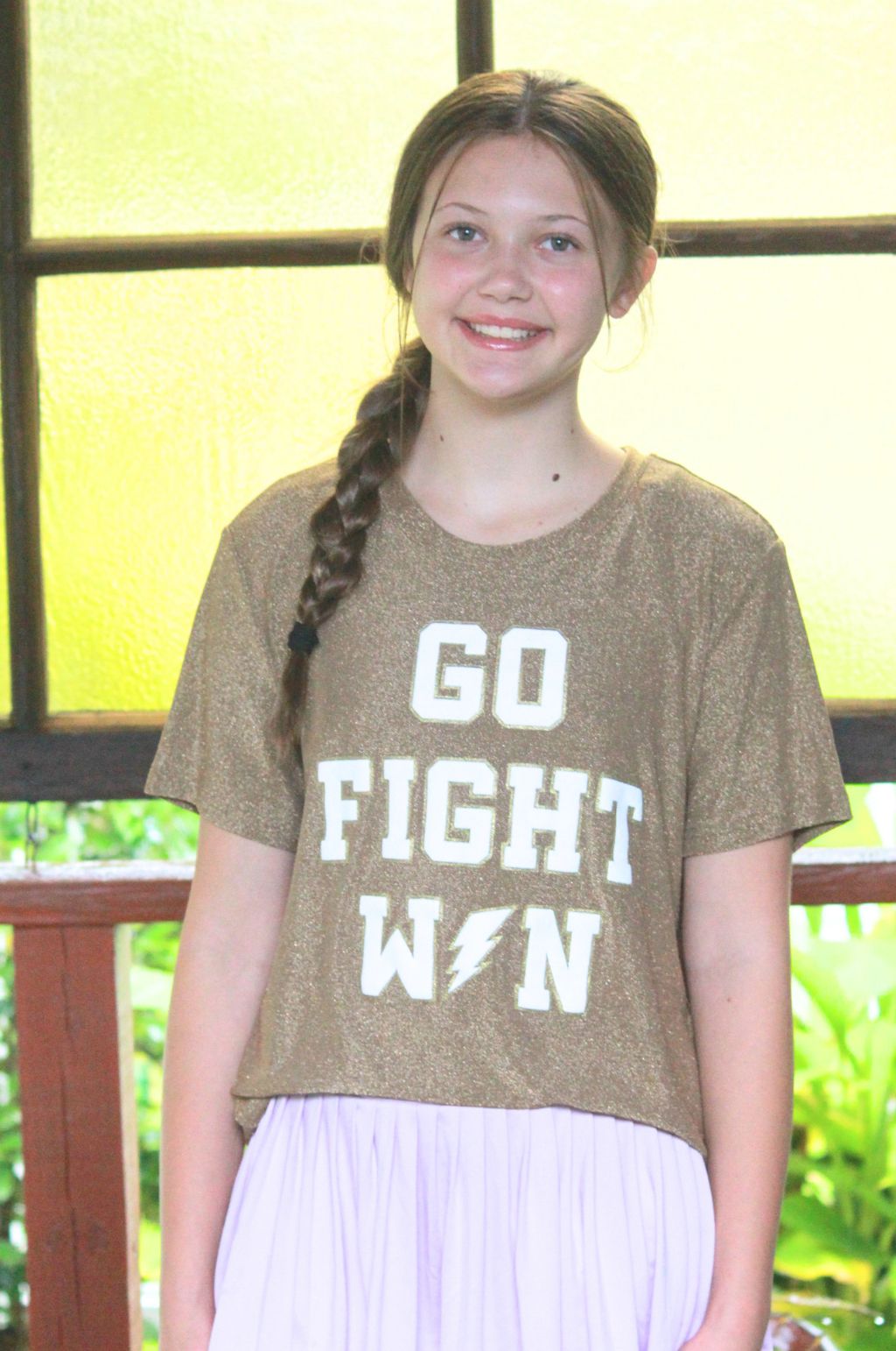 GO FIGHT WIN Sparkle Signature Tee