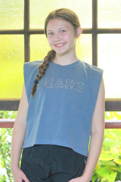 American Apparel Tank BEARS (silver) Bold Text