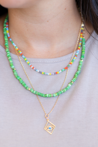 The Lara Beaded Chain Necklace by Annie Claire Designs - SoSis