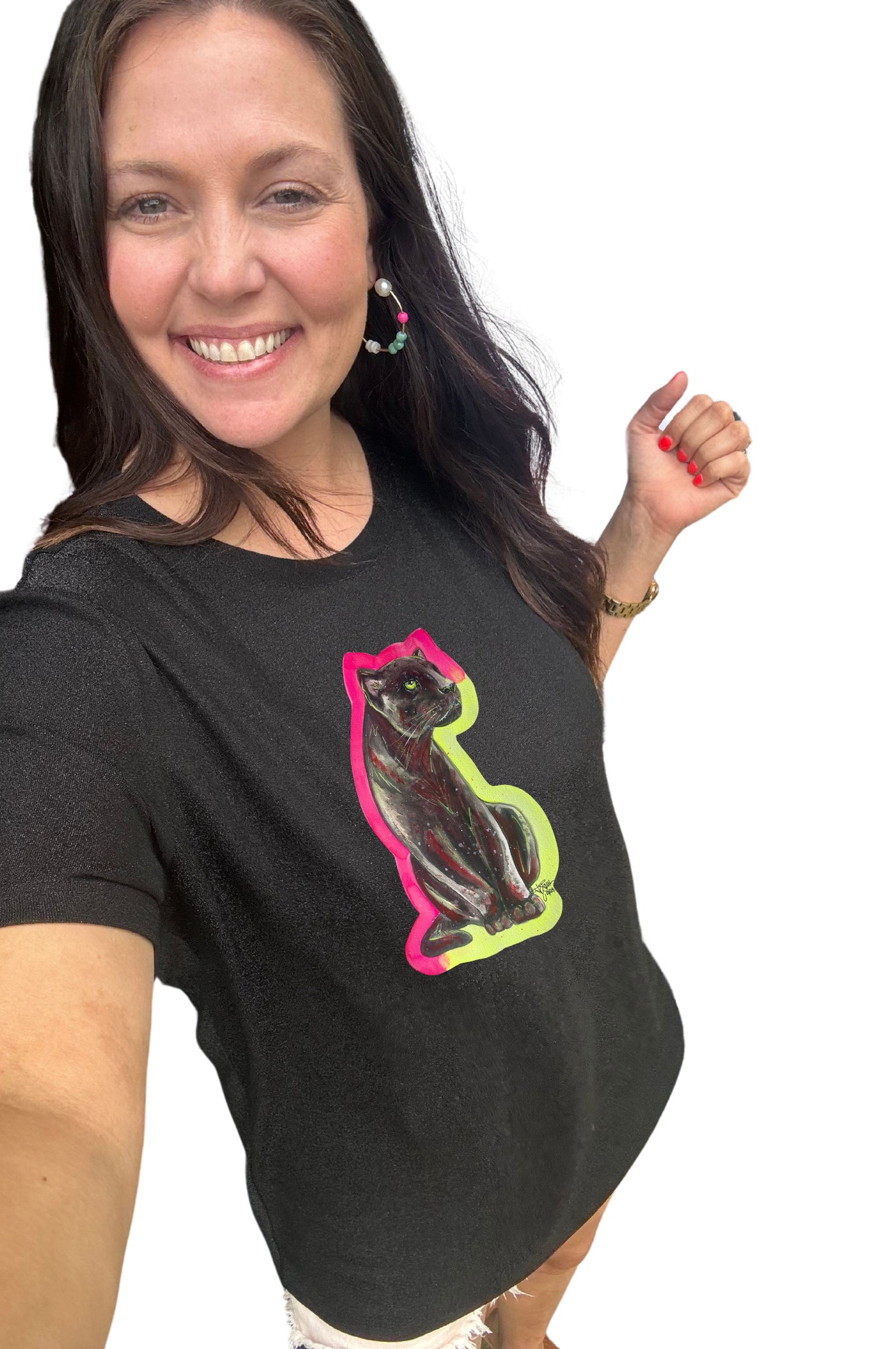 School Spirit Sparkle Signature Mascot Tee Panther