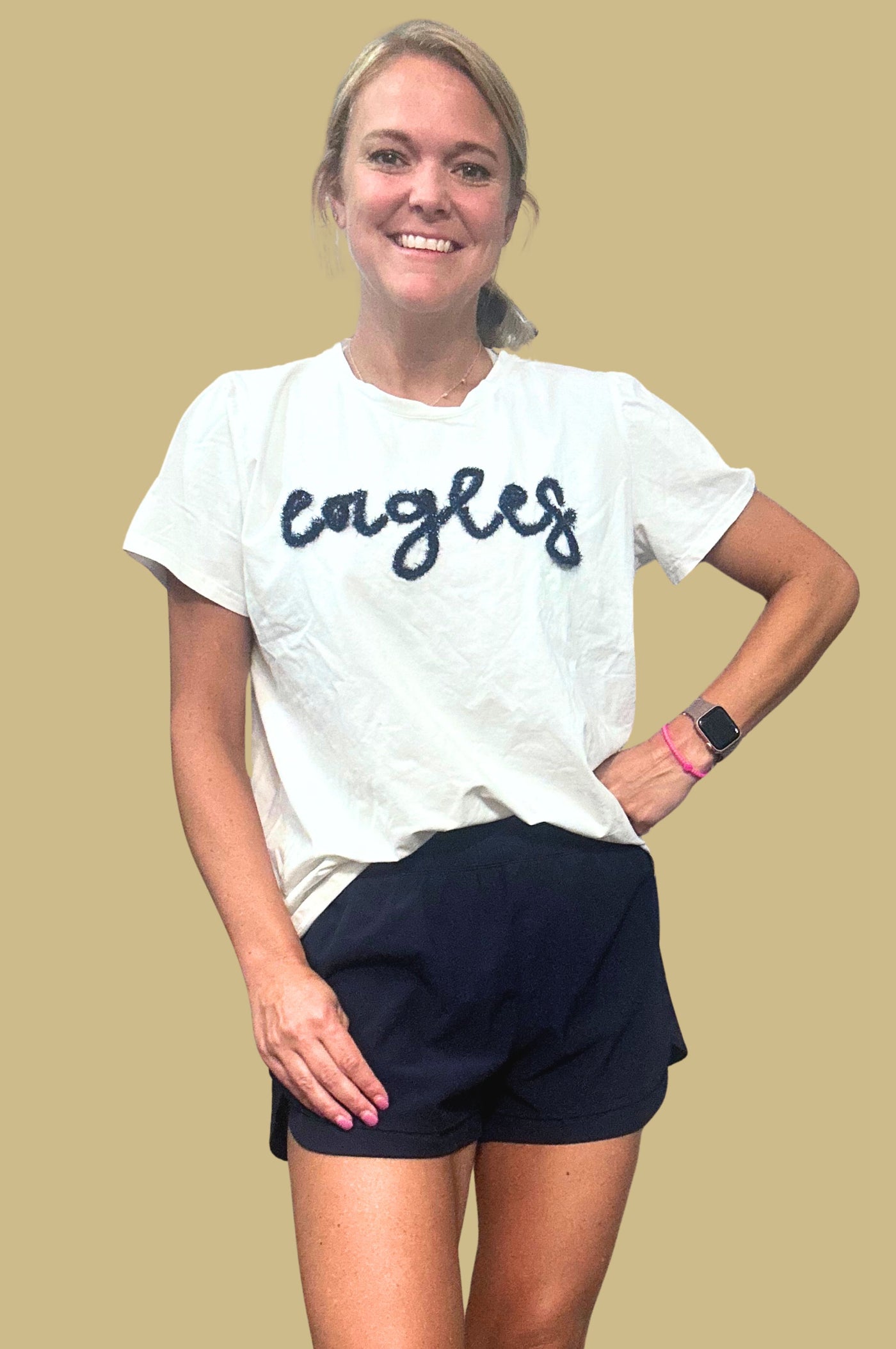 SoSis Classic Signature Tinsel Script EAGLES tee (PRE-ORDER)