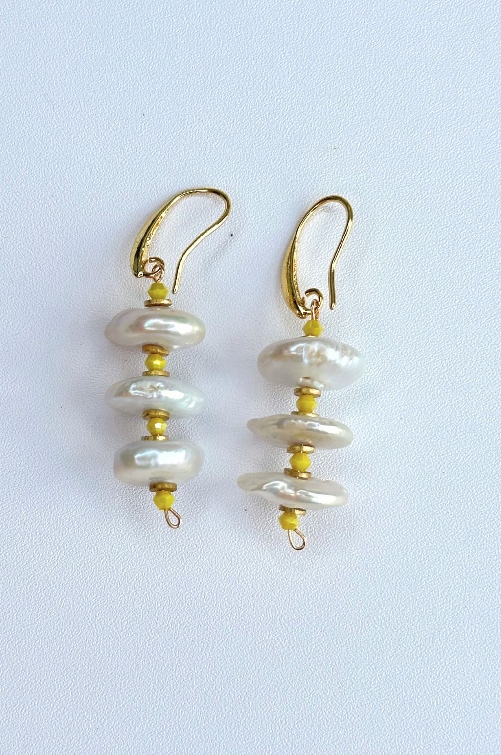 The Carmel Pearl Drop Earrings
