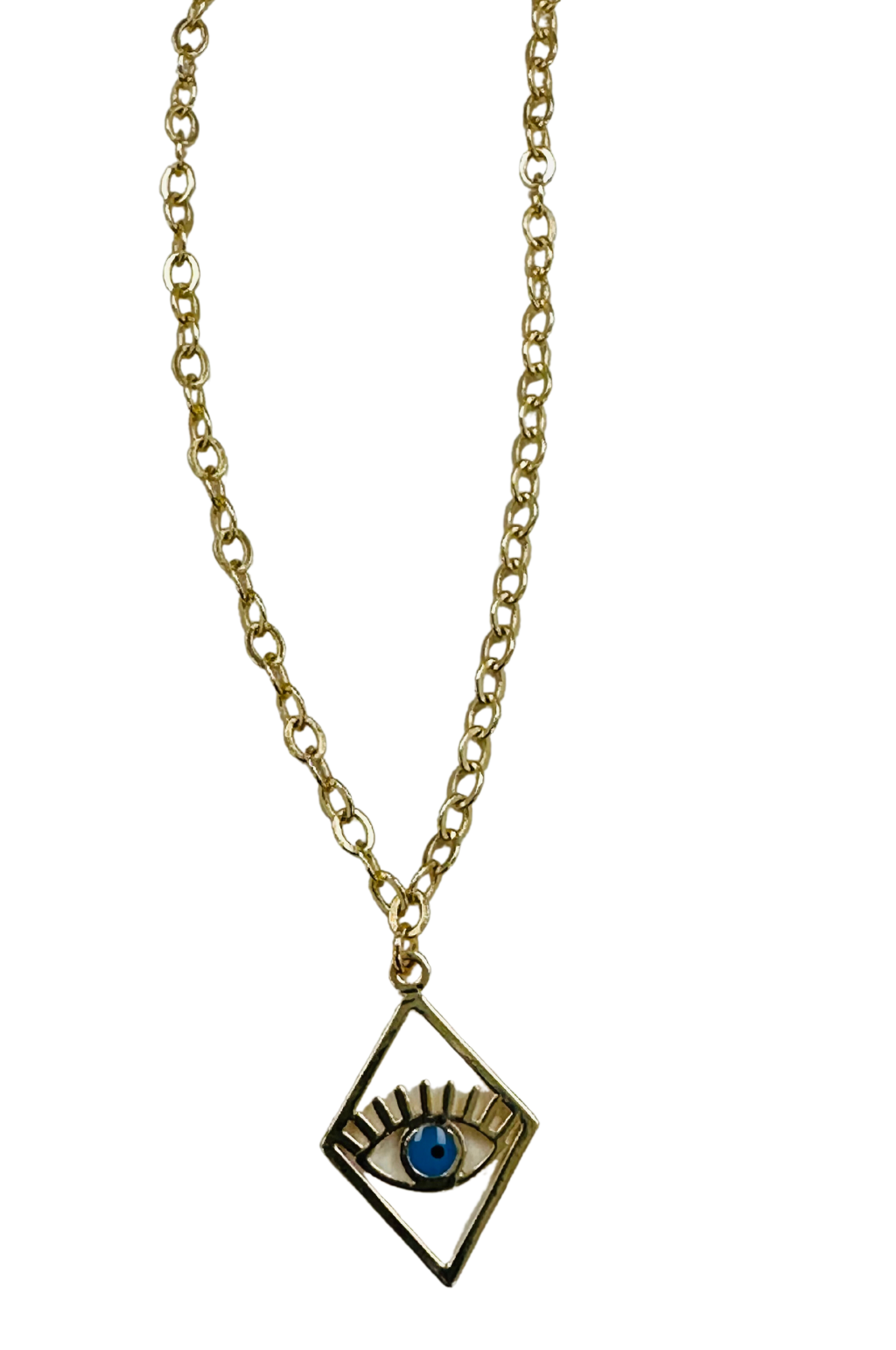 The Gold Chain Evil Eye Necklace by Annie Claire Designs - SoSis