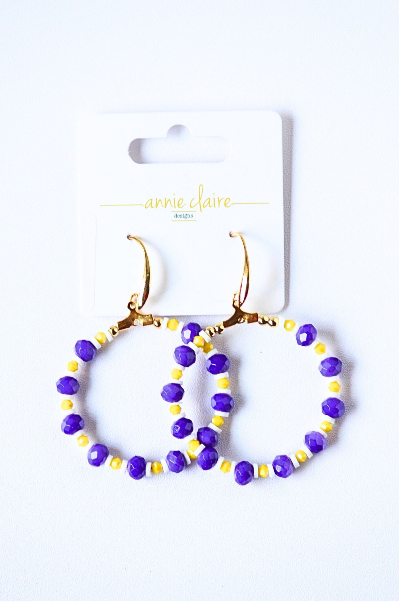 Tiger Chic Beaded Hoops