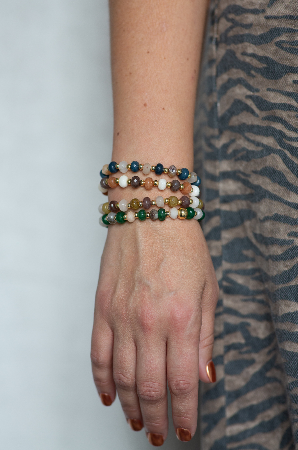 Fireside Beaded Bracelet (Multicolor)