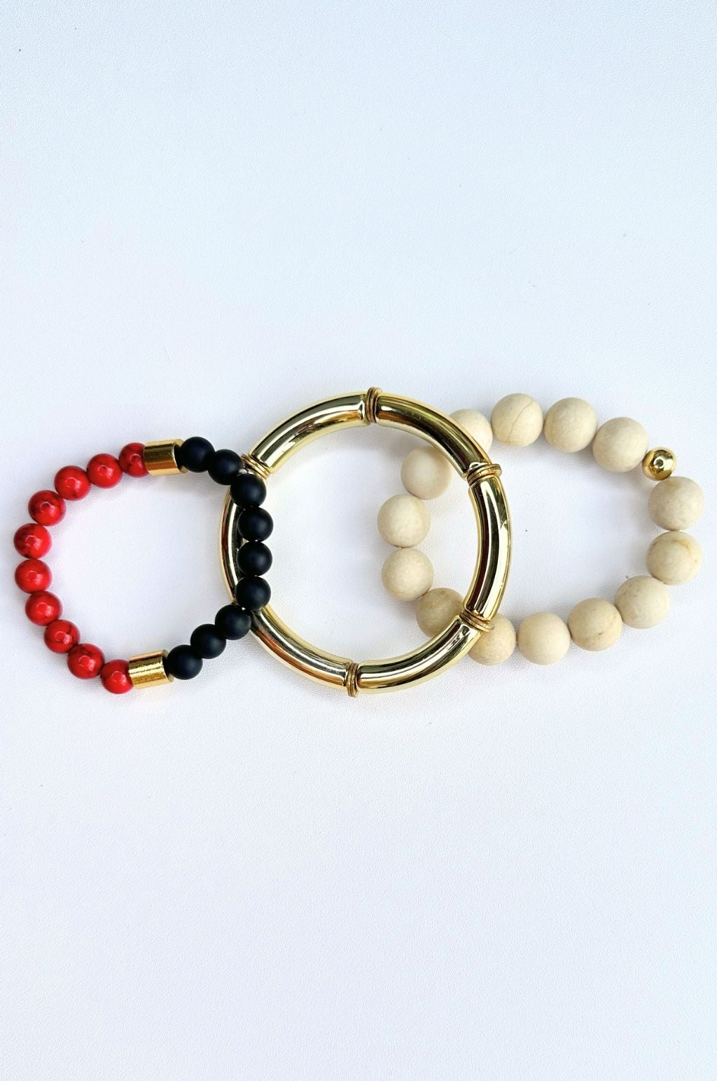 The Endzone Bracelet Stack
