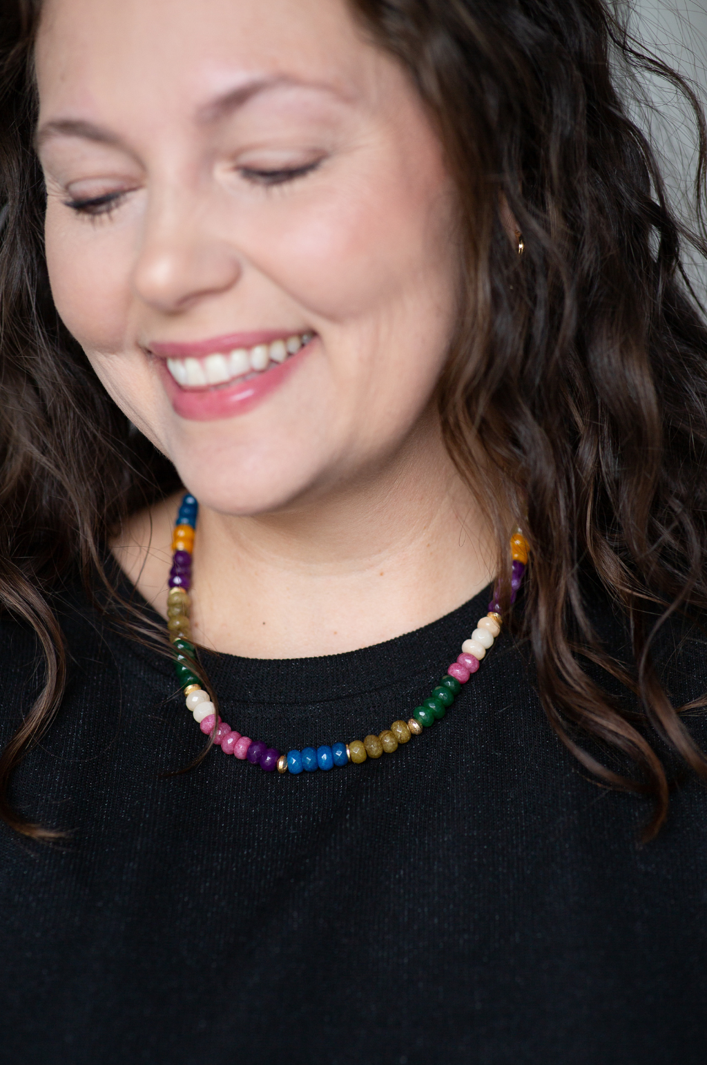 That Big Bead Energy Necklace by Annie Claire Designs (multi-color)