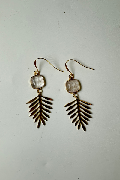 Marcia Gold Leaf Earring by Annie Claire Designs - SoSis