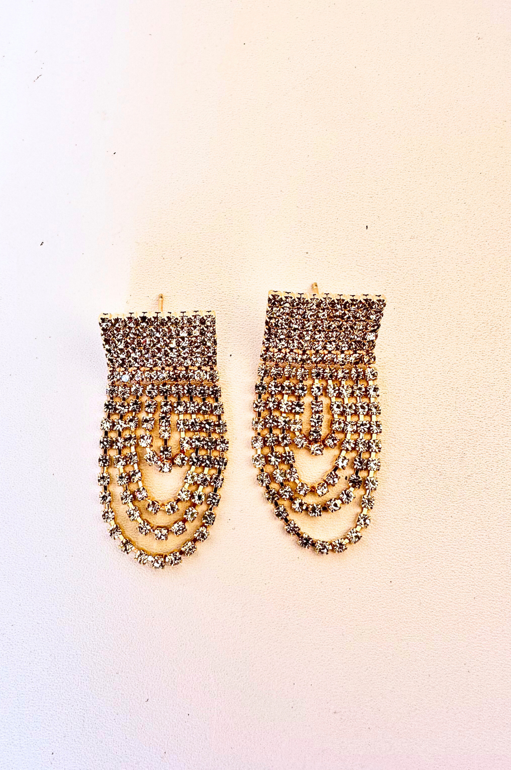 Luxe Rhinestone Drop Statement Earrings
