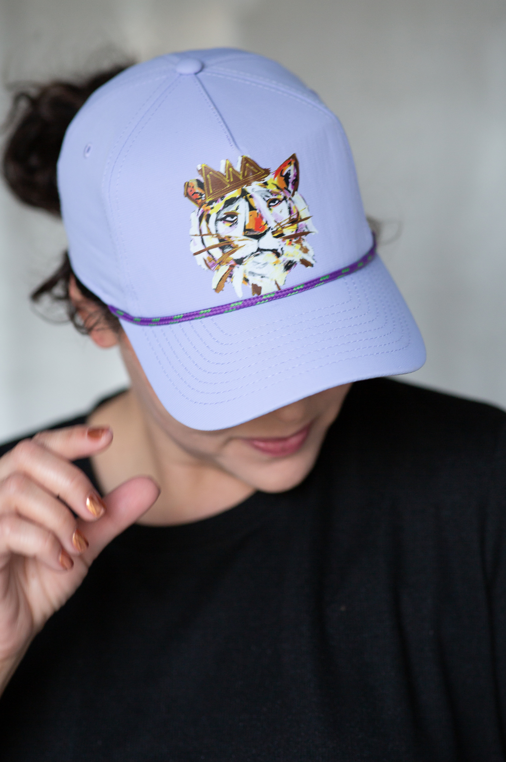 Allison Dillard Tiger King Trucker Hat (Lavender)