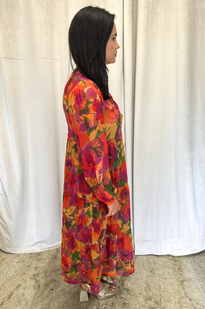 Mystic Gardens Maxi Dress by Garden House Imports + SoSis (extended size) - SoSis