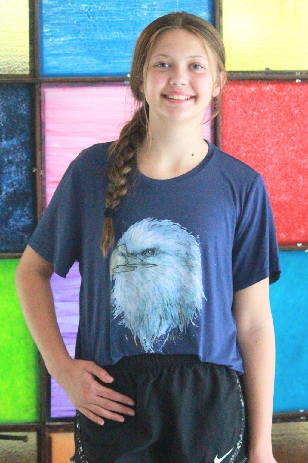 SoSis Signature Navy Eagle Mascot Tee