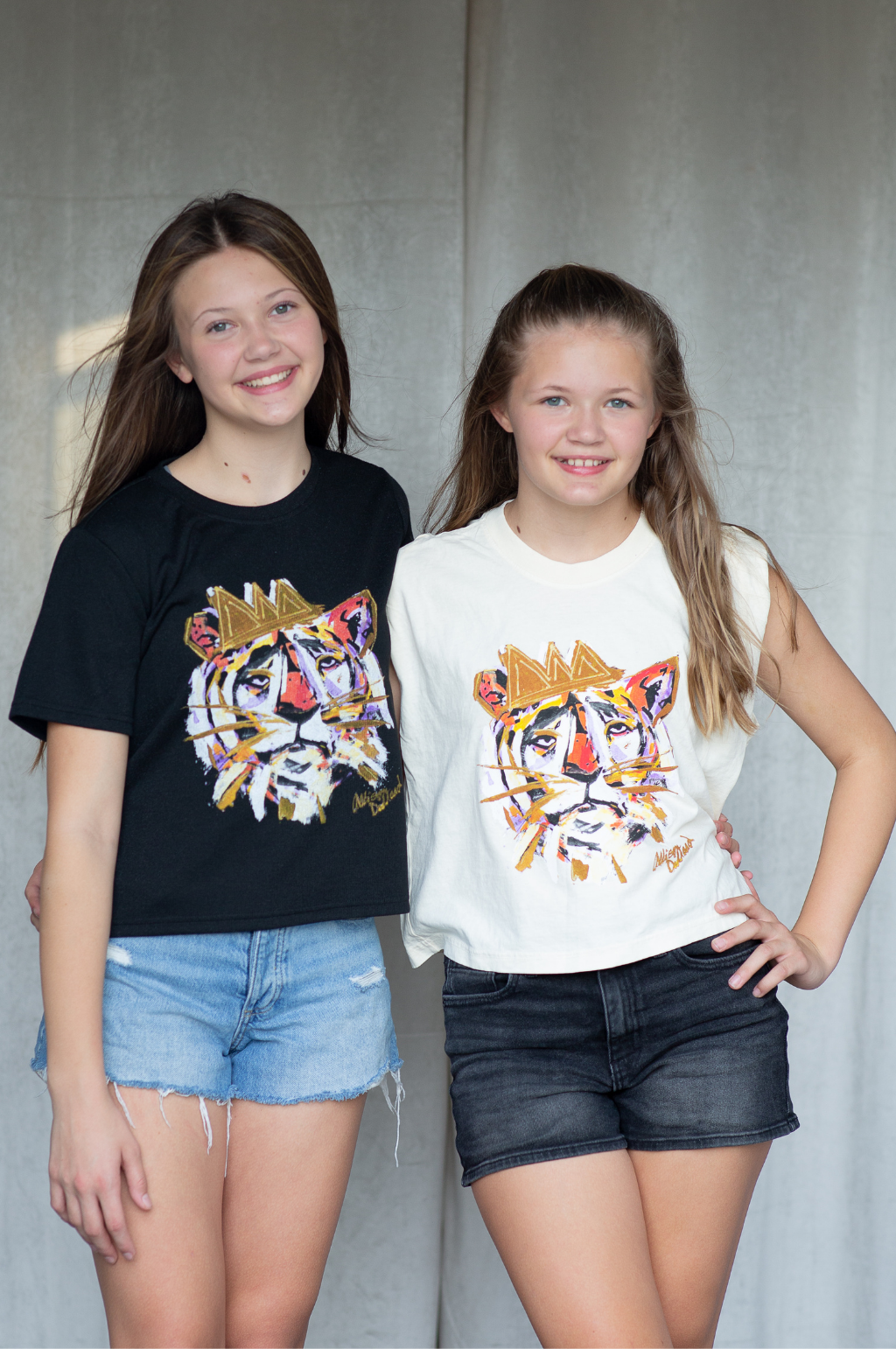 Allison Dillard 'Tiger King' SoSis Signature Mid Length Boxy Sparkle Tee