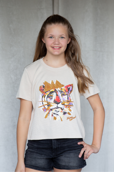 Allison Dillard 'Tiger King' SoSis Signature Mid Length Boxy Sparkle Tee