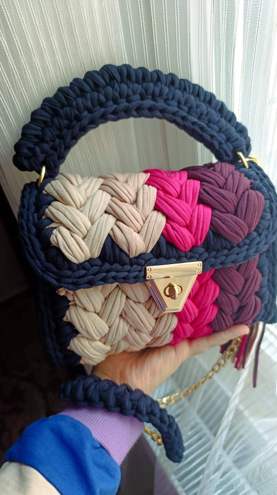 Multicolor Handmade Crochet Purse