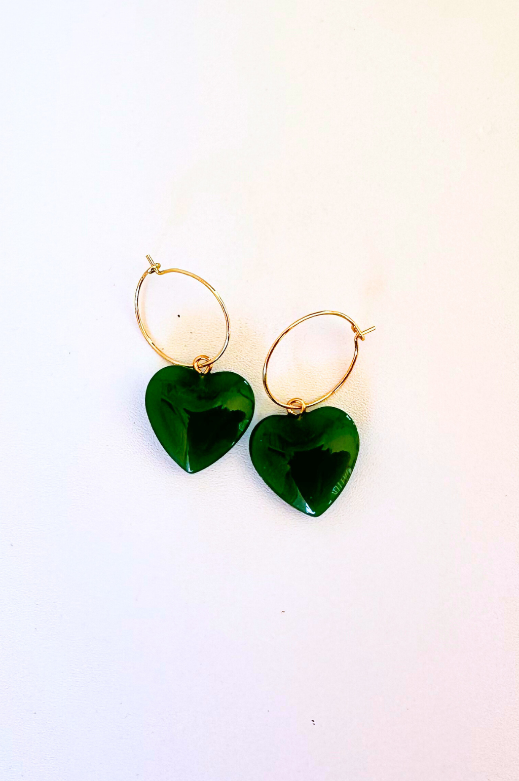 Heart of Moonstone Earrings