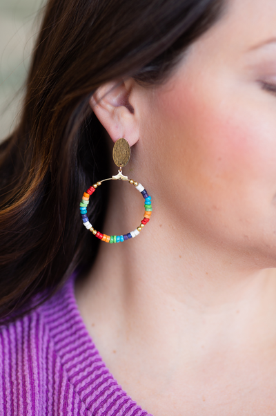 Take Me to Mexico Hoop Earrings by Annie Claire Designs - SoSis