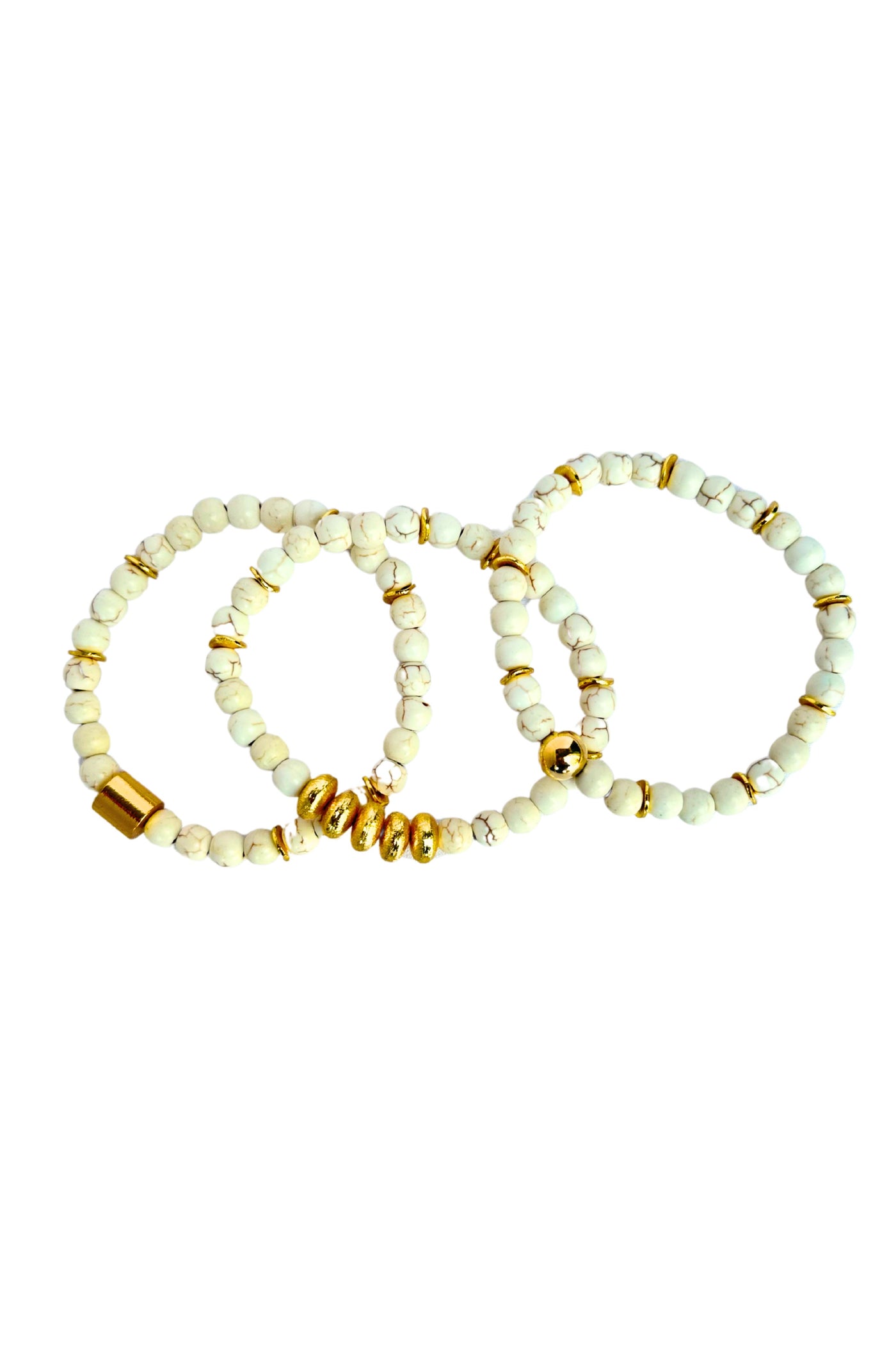 Dreamy White Bracelet Stack