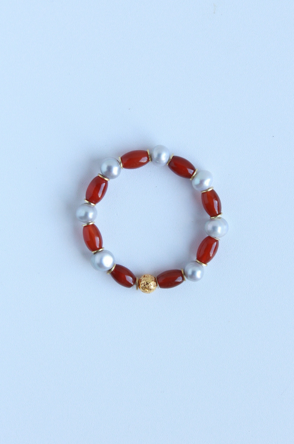 Candy Cane Beaded Bracelet