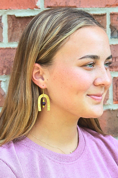 Gameday Beaded Drop Earrings