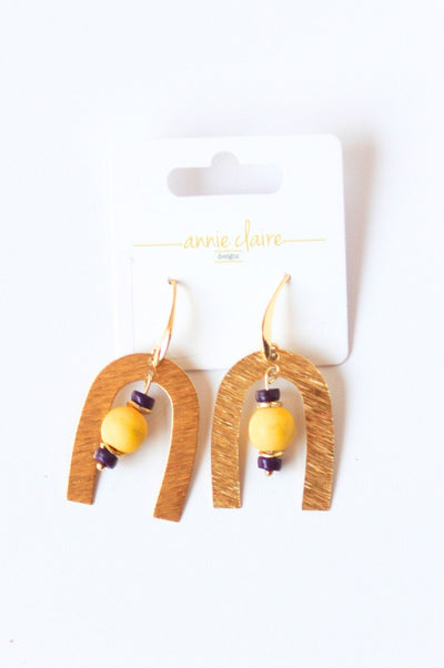 Gameday Beaded Drop Earrings