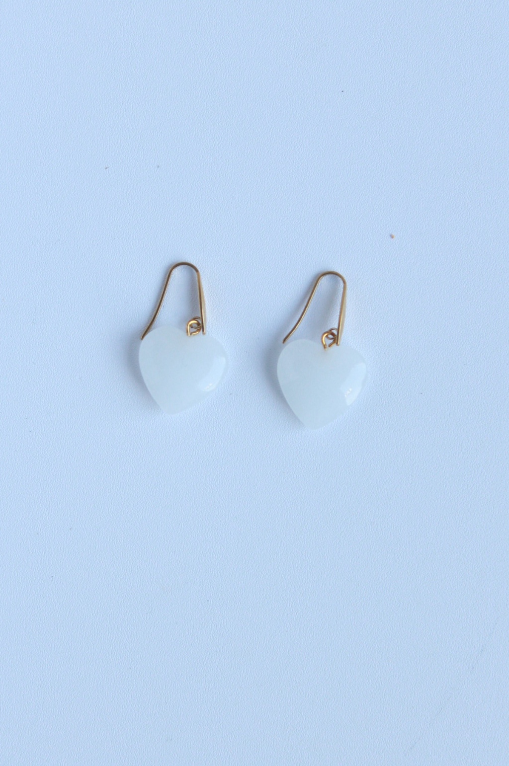 Heart of Moonstone Earrings