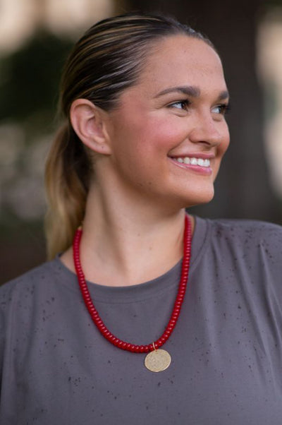 That Big Bead Energy Pendant Necklace by Annie Claire Designs