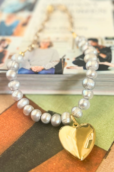 A piece of My Heart Pearl Necklace