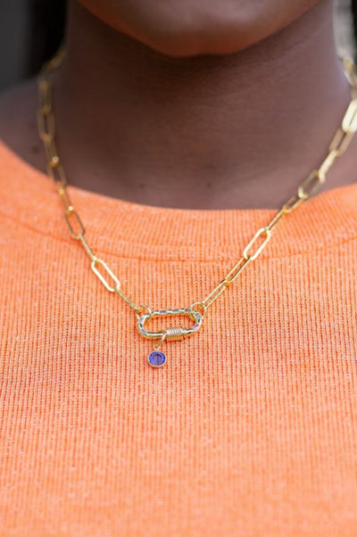 Carabiner Paperclip Chain Necklace CUSTOM