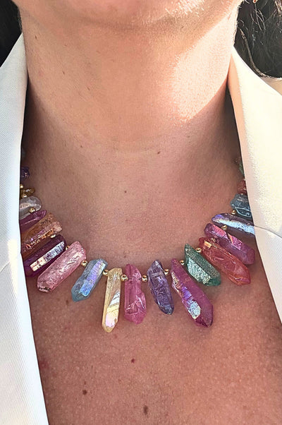Rainbow Quartz Necklace