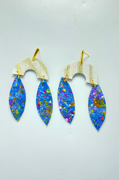 Marley Leather Earrings by Annie Claire Designs - SoSis