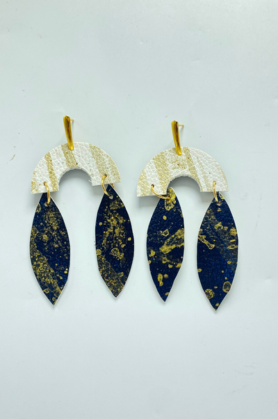 Marley Leather Earrings by Annie Claire Designs - SoSis
