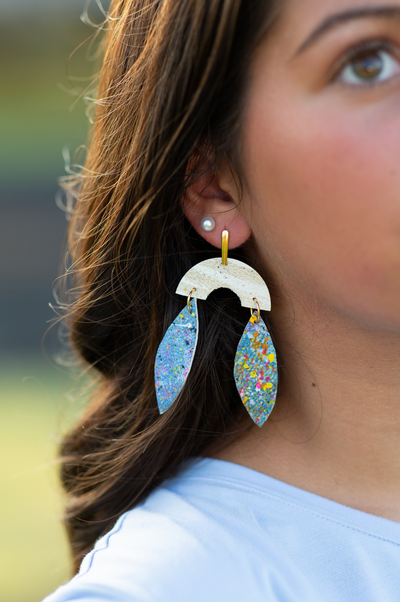 Marley Leather Earrings by Annie Claire Designs - SoSis