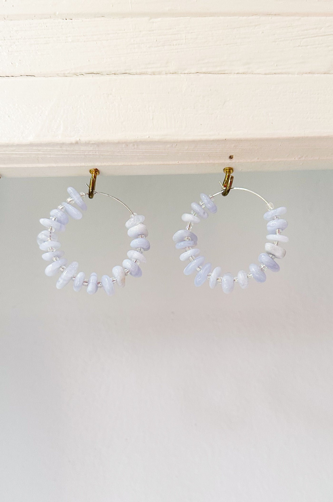 Beaded Bliss Gemstone Hoops