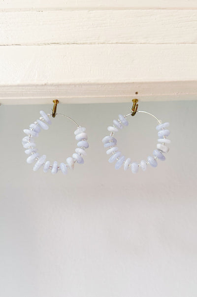 Beaded Bliss Gemstone Hoops