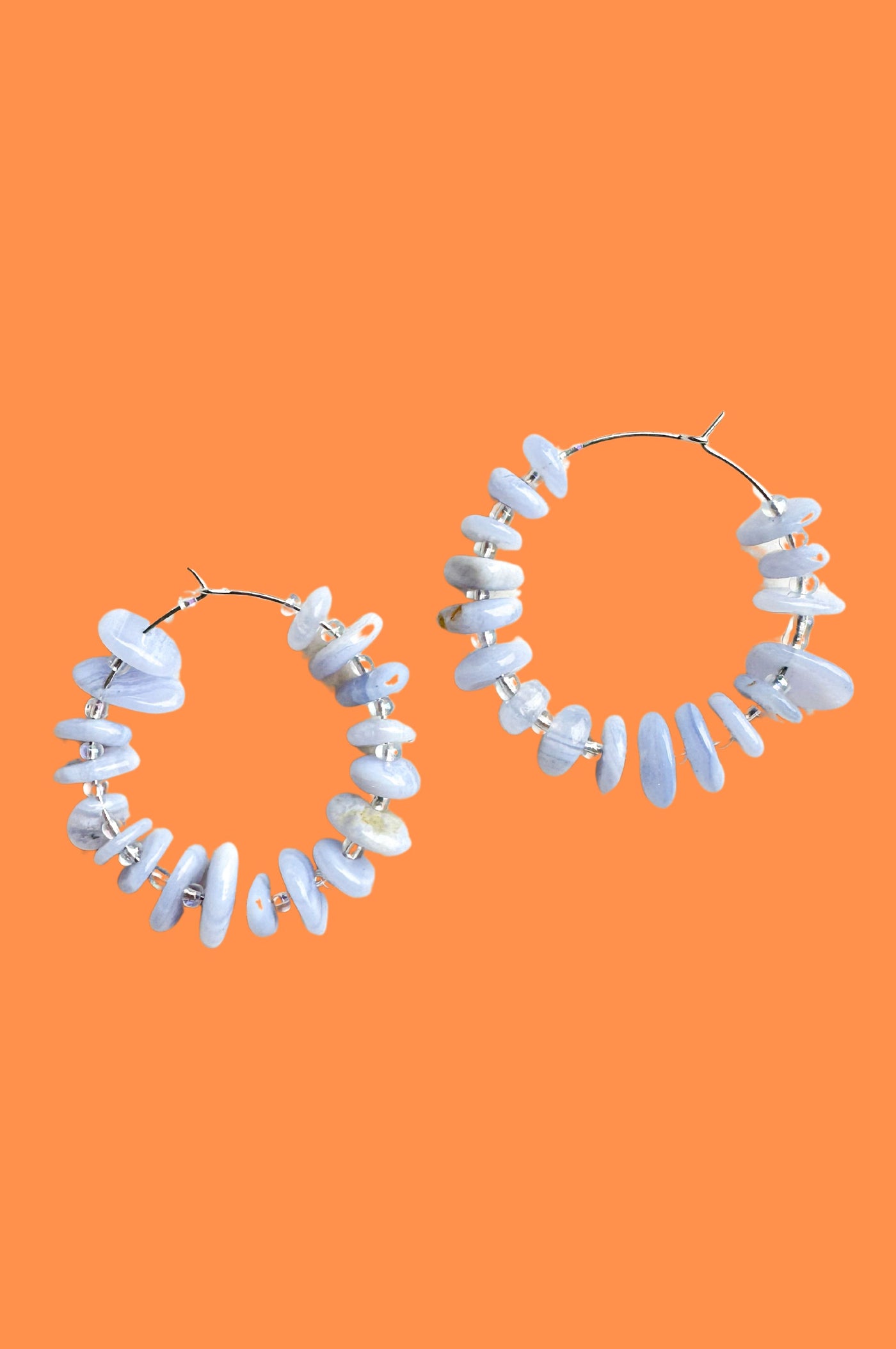 Beaded Bliss Gemstone Hoops