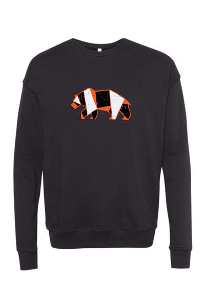 School Spirit Sweatshirt Orange Geometric Bear (PRE-ORDER)