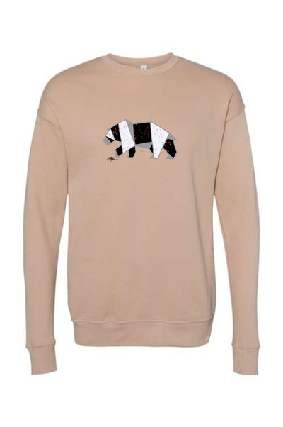 School Spirit Sweatshirt Orange Geometric Bear (PRE-ORDER)