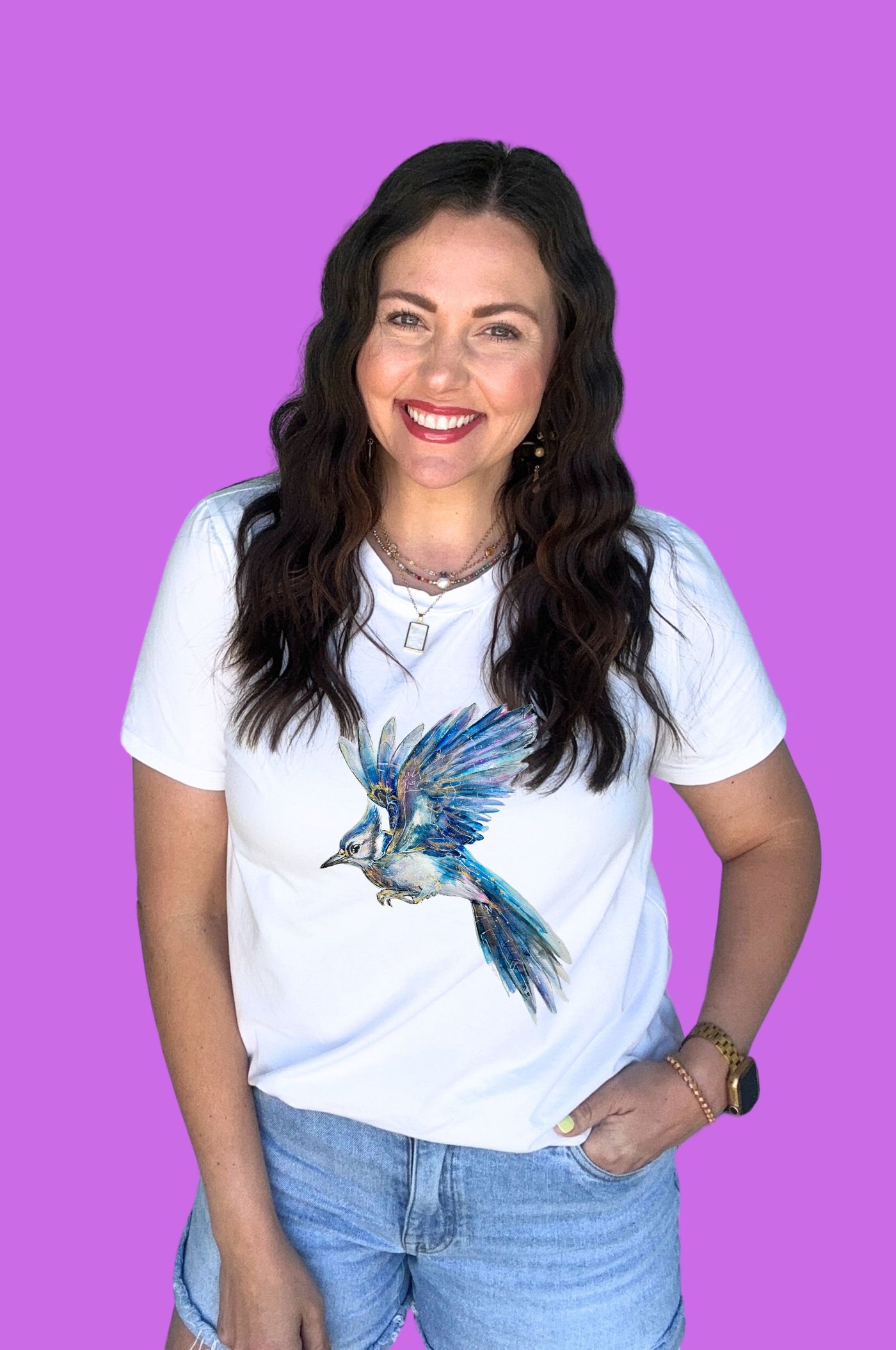 SoSis Classic Signature Bluejay Mascot Tee