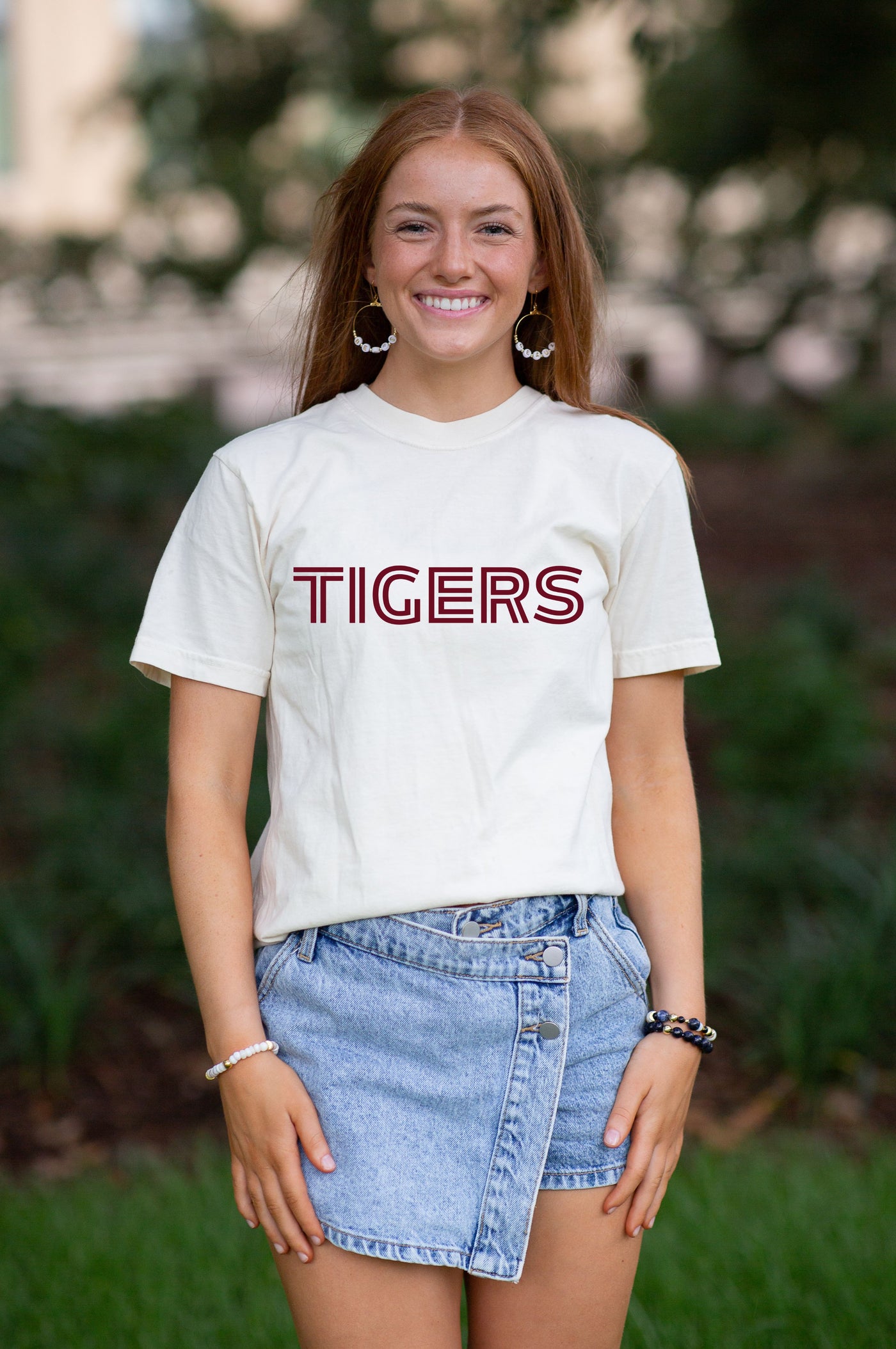Comfort Colors TIGERS bold text
