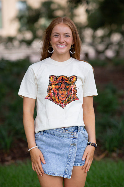 Comfort Colors Bear Mascot Tee
