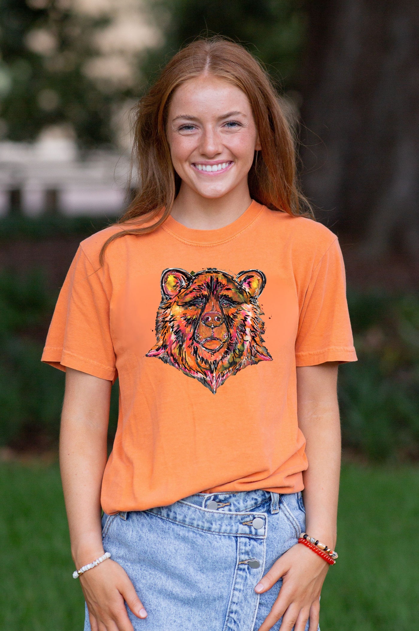 Comfort Colors Bear Mascot Tee